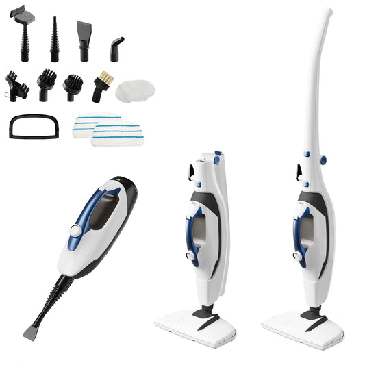 10 in 1 Steam Mop Chemical Free Deep Clean Multi Surface Detachable Handheld Cleaner Fast Heat
